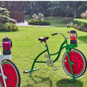 photo animation vélo à smoothies en entreprise en extérieur