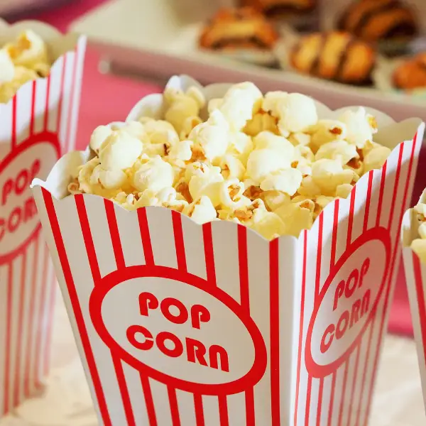 Popcorn pot used during a corporate popcorn event
