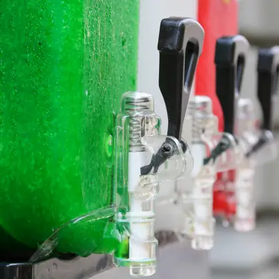 Photo of a granita machine during a corporate granita event