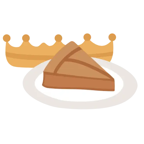 Galette design for a corporate "Galette des Rois" event