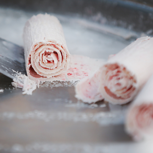 rouleaux de glace durant une animation ice rolls en entreprise