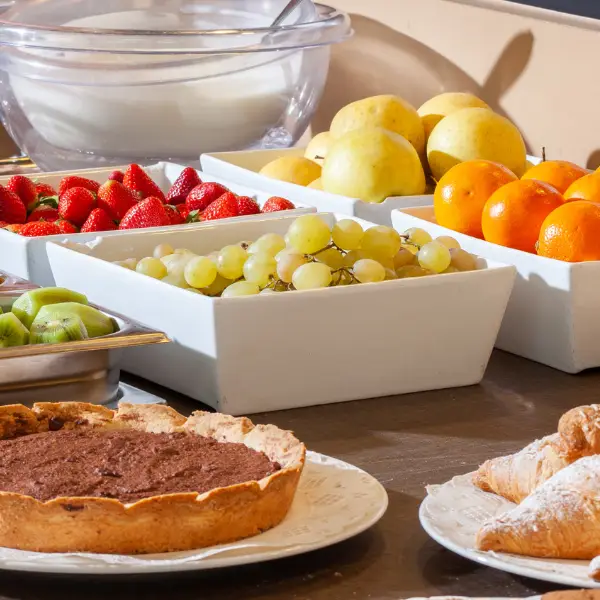 Fruit served during a corporate breakfast or snack event